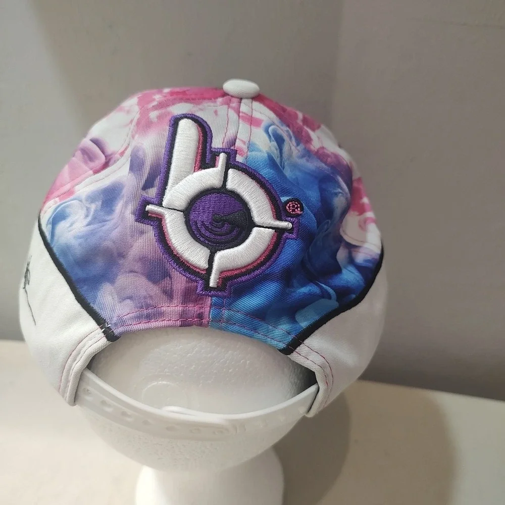 Bang Energy Color Splatter Baseball Hat light up‎ Brim Adjustable Festival Rave